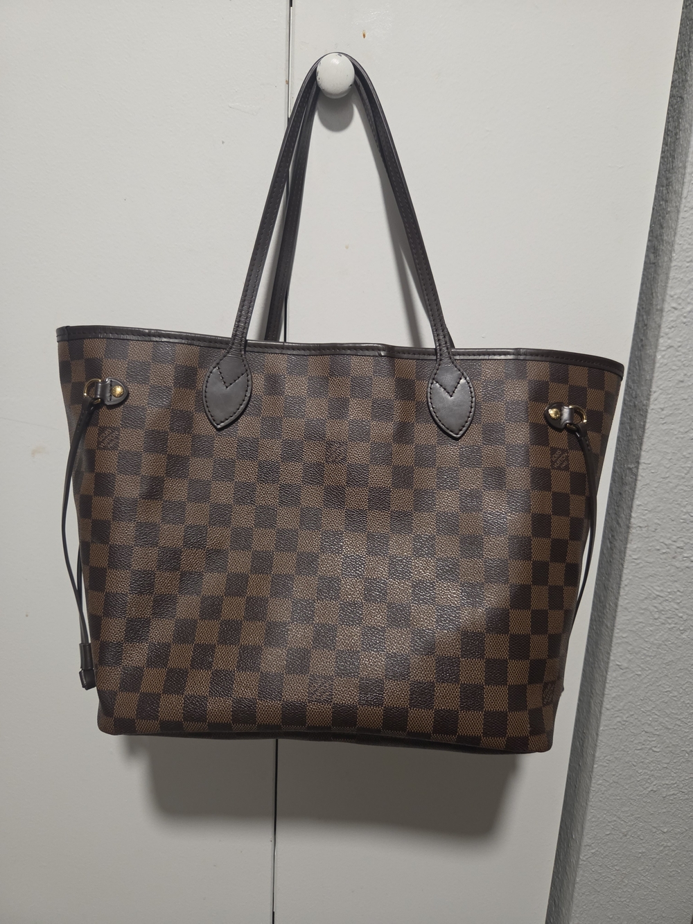 Louis Vuitton Neverfull MM Damier Ebene Tote